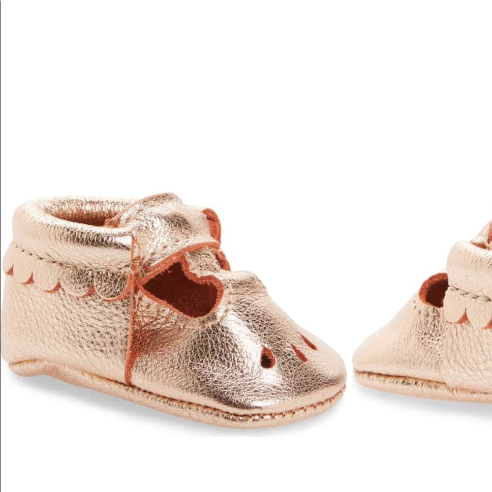 Worn Once Freshly Picked Size 1 Rose Gold Moccasin